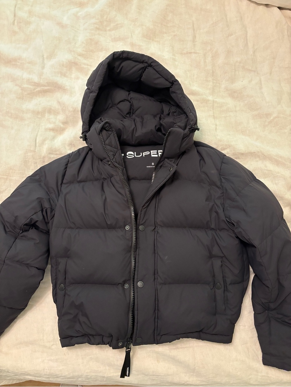 Aritzia Black Super Puff Jacket